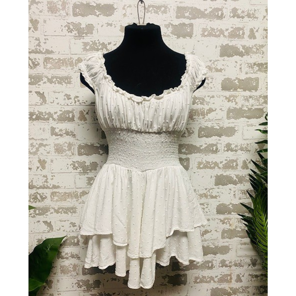 Princess Polly Love Galore White Romper Dress Size 6 - Picture 2 of 9